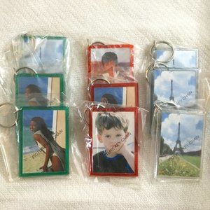Photo Frame Key Chains 9 DIY Personalize Arts & Crafts NEW